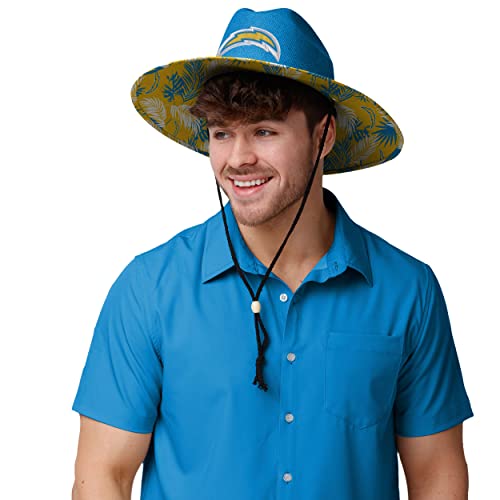 Image of FOCO Los Angeles Chargers NFL Team Color Straw Hat