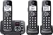 Panasonic KX-TGE633M DECT 6.0 Digital Technology Expandable 3 Handset Cordless Phone with Answering Machine (Renewed)