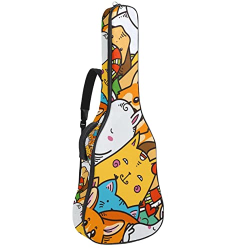 Sac à dos guitare acoustique sapin de Noël, le cadeau idéal pour musicien