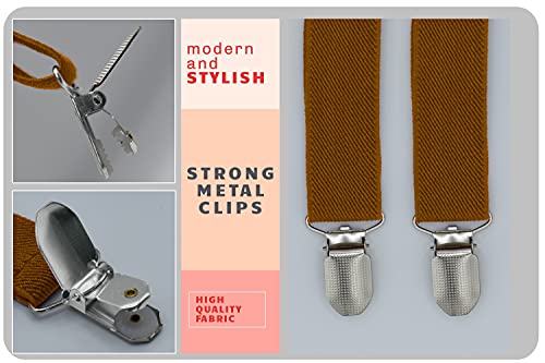Image of Dibi Suspenders for Men - Adjustable X back Suspender with 4 Strong Clips