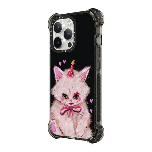 Coque MagSafe iPhone 15 Pro Max robuste avec motif Clown Kitty noir transparent - 5