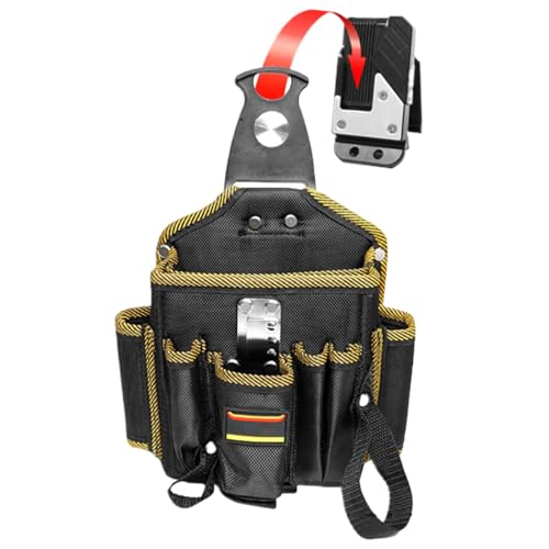 Nhujevkom Fondina per attrezzi da falegname, multi tasca, per tecnici, grande capacità, per lavoratori, tetti, adulti, amici e familiari