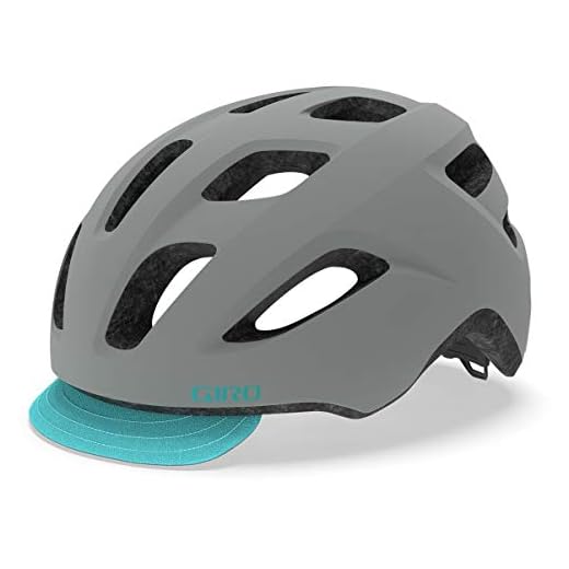 Giro Trella MIPS Womens Urban Cycling Helmet - Universal Women’s (50-57 cm), Matte Grey/Dark Teal (2021)