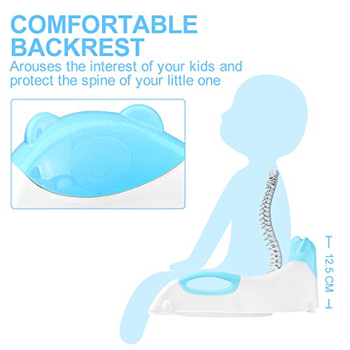 Potty Training Seat with Ladder, Adjustable Toddler Toilet Training Potty Seat with Step Stool for Kids Girls and Boys, Comfortable Cushion Safe Handle Anti-Slip Pads