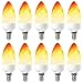 Produktbild GRANVOO 10-er Pack E14 LED Flammen Lampe 2W LED Leuchtmittel Flammenfarbe 25lm 28X2835 SMD AC 85-265V