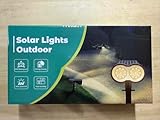 Dankeled LED Solarlampen, Dusk to Dawn Licht Sensorik Solarleuchte, IP65 wasserdicht Außenwandleuchte, Warmweiß Solar Wegbeleuchtung Strahler für Garage Eingang, 1 Stück
