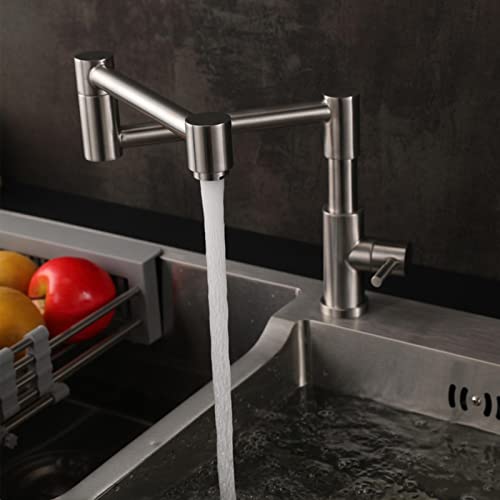 Robinet de remplissage de casserole inox col de cygne pliable
