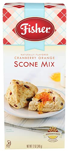 Fisher Scone Mix, Cranberry Orange, 12 OZ (Pack of 1)