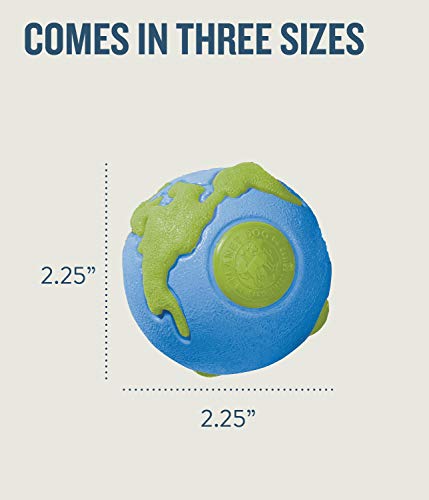 Planet Dog Orbee-Tuff Planet Ball Blue/Green Treat-Dispensing Dog Toy, Small #TOP7