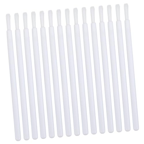 FOMIYES 100pcs Disposable Nylon Lip Brush Lipstick Lip Gloss Applicator Makeup Brush White Gloss Wands Makeup Accessories