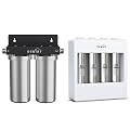 2-Stage Whole House Water Filter and Stainless Steel Alkaline UV Reverse Osmosis System