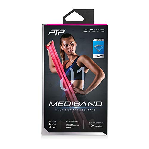 PTP Unisex - Adult Medi Fitness Bands, Pink, 150 x 15 cm - Image 2
