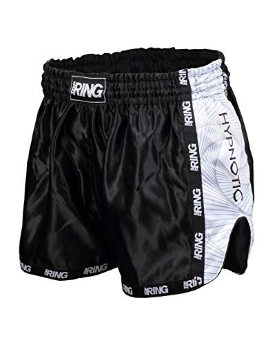  Top Ring Pantaloncini Muay Thai Kick Boxing Hypnotic Vari Colori per Uomo e Donna (Bianco, L)