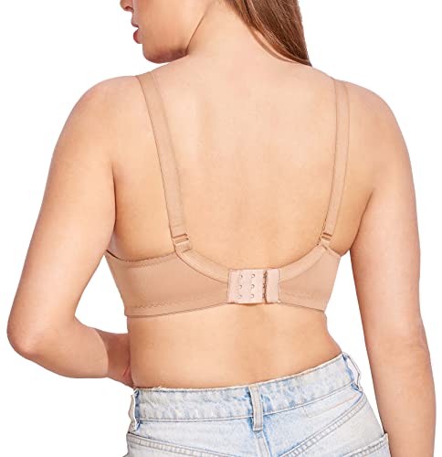 Image of Womens Seamless Padded Bra | Non Wired | Detachable Straps | Everyday Comfort | Full Coverage