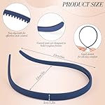 obeoby Sunglass Headbands for Women Girl, 6Pcs Square No Pressure Headbands Non Slip with Teeth, Valentine's Day Gifts for Glasses Wearers - Image 3