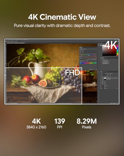 Image of P32D 32'' UHD 4K Glossy Monitor (Honeycomb - with Stand)