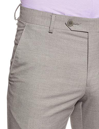 Image of Van Heusen Men Tailored Fit Polyester, Rayon Formal Trousers