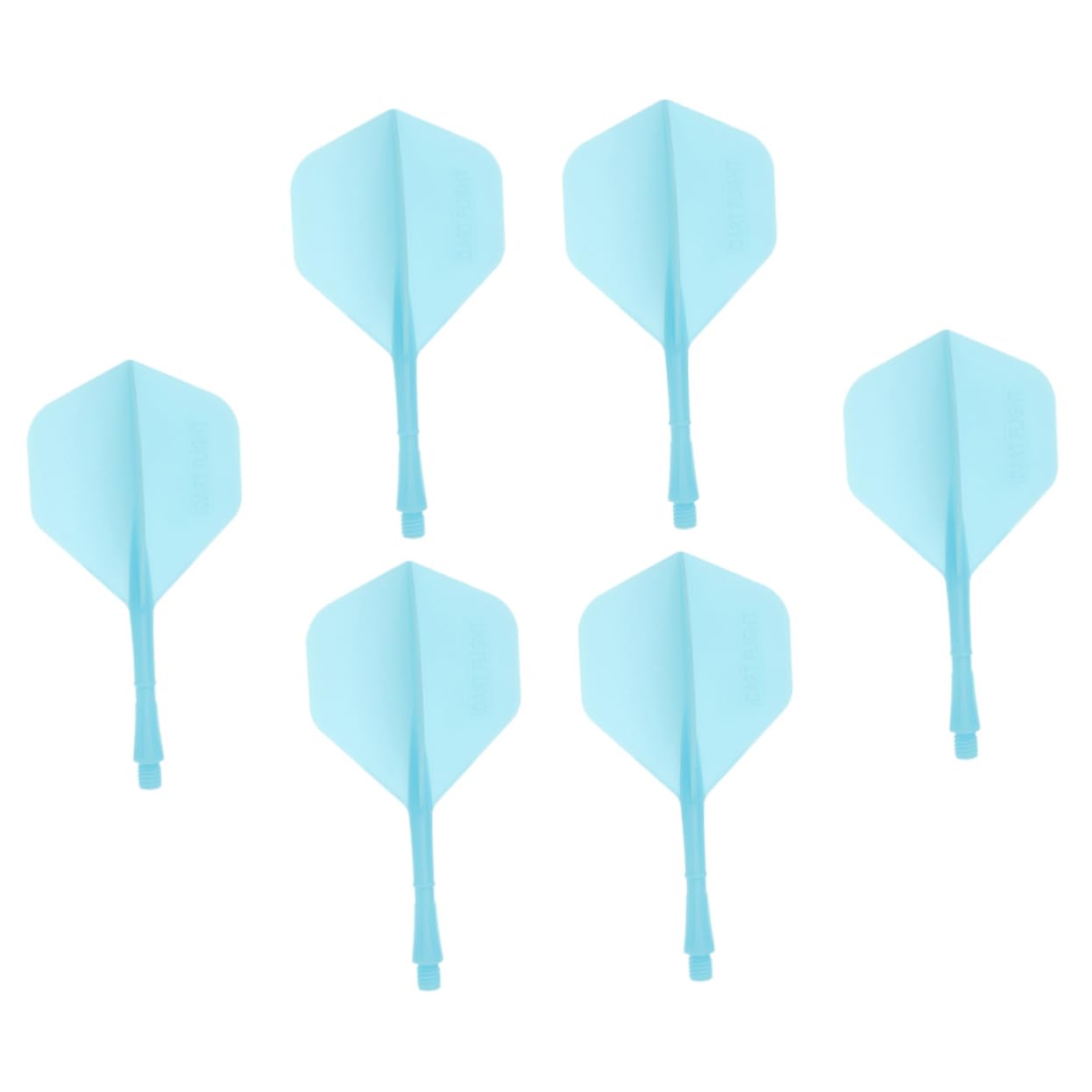 BRIGHTFUFU Shafts 6pcs Flights Tails Fins Pp Material Sturdy Smooth Decorative Tails for DIY and Practice