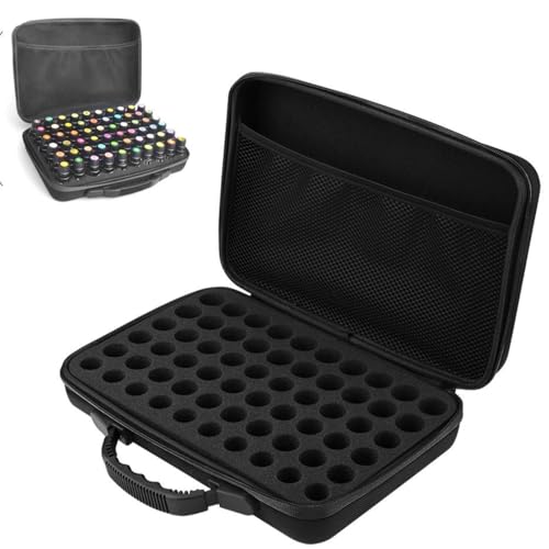 EVA Boîte Huile Essentielle, 60 Grilles Huiles Essentielles Housse De Transport Boite Rangement Huiles Essentielles, Aromathérapie Sac De Rangement Trousse...