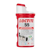 LOCTITE 55, Gewindedichtfaden für schnelle Dichtung, Gewindedichtung für Rohrgewinde und Anschlussstücke, für Gewinde aus Metall und Kunststoff, 1x160m
