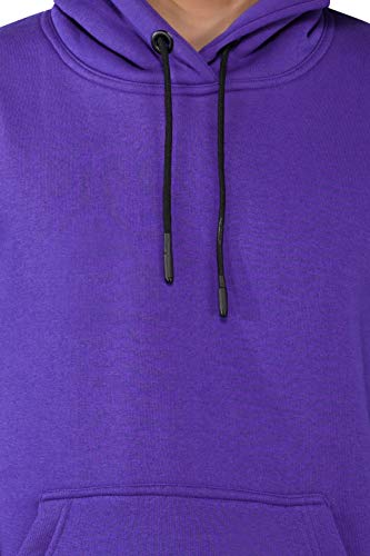 Image of Cotton Fleece Heavyweight 350 GSM Plain Hoodie for Men /Women Unisex Hoodies Hooded Sweatshirt for Winter