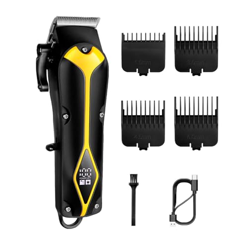 Barber Clippers: Rasuradora Recargable Con Pantalla LED, Corta De Pelo Inalámbrico Staver Electric Shaver | Para Barber Travel Home Salon Cumpleaños De San Valentín Día Día De Padre Marido