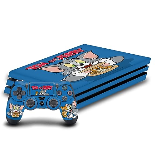 Autocollant PS4 Pro Tom and Jerry Vinyle de Jeu pour Personnaliser Votre Salon Gaming en Famille