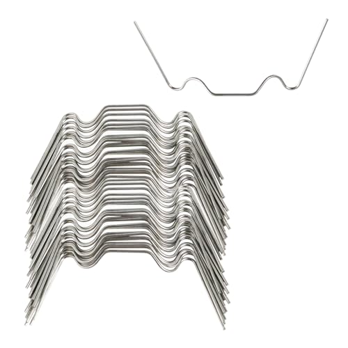 Geesatis Greenhouse Glazing Clips include 50Pcs W Type