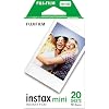 FUJIFILM instax™ mini Film | Sofortbildkamera-Film nur für instax mini Kameras und Drucker – ISO 800 Instant-Film mit beschriftbarem Rand, 86 x 54 mm | Doppelpack mit 20 Aufnahmen
