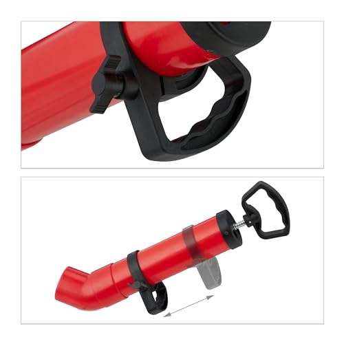 Desatascador de tuberías Relaxdays con 2 accesorios miniatura 7