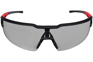 Milwaukee Red & Black Frame Safety Glasses - Keep Your Eyes Protected