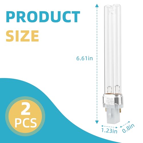 Bombilla UV de 9W para estanque, compatible con Tetra GreenFree, pack 2 miniatura 6