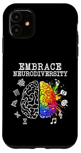 Neurodiversity Shirt | Embrace ADHD Autism ASD Tshirt Custodia per iPhone 11