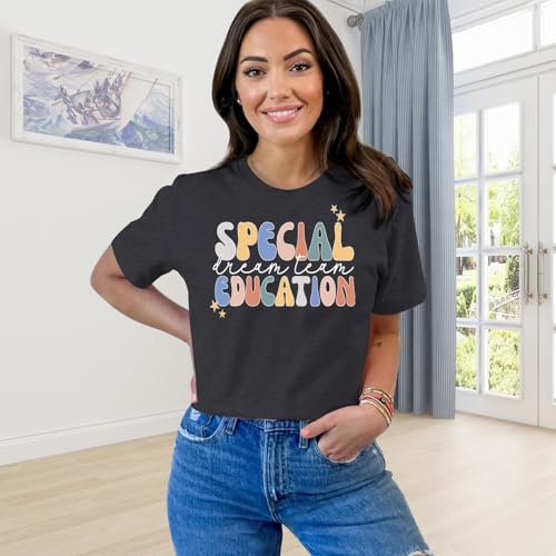 Women's Special Education Teacher Shirt SPED Team Teaching T-Shirt Teachers School Tee2