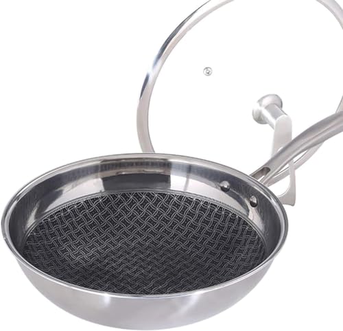 Wok de acero inoxidable 304 de 34 cm con superficie antiadherente miniatura 2