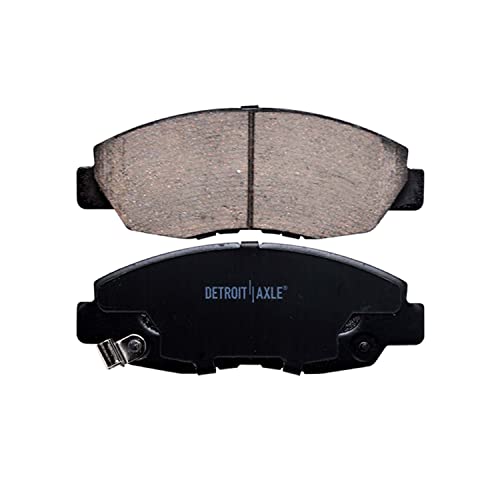 Image of Detroit Axle - Front Brake Pads for 1996-2011 Honda Civic 2010-2014 Insight | 1998-2002 Accord 1997-2005 Acura EL, Ceramic Brake Pads Replacement