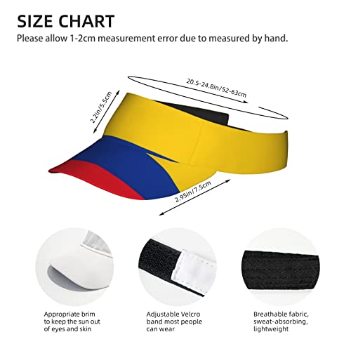 Image of Cute Funny Flag Hat Women Men Adjustable Flag Sport Sun Visor Hat Summer Fashion Sun Cap Beach Flag Hat