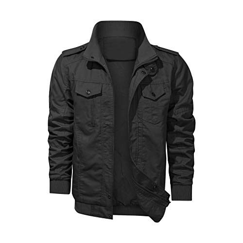 Shanghai Story Men's Military Jacket Casual Cotton Outdoor Windbreaker Jacket4