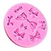 Mujiang 8 Mini Bows Fondant Mold Silicone Sugar Craft Cake Decorating Molds