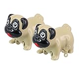 Kinderfreundlich Thumbs Up WNDPUG - Aufziehfigur Mops - Wind Up Pug, 2er Pack