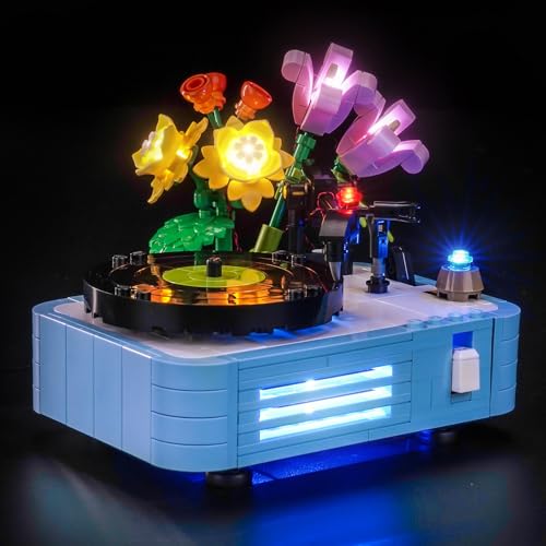 Light Kit Compatible with Lego Record Player with Flowers 31172 (No Model)