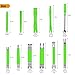 GOOACC 11 PCS Trim Removal Tool Kit, Metal Pry Tool Auto Fastener Remover Pry Bar Set Car Door Panel Removal Tool Dashboard Repair Kit Green