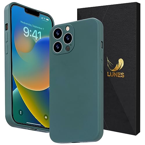LUNES iPhone 13 Pro Max ケース カメラ保護 スマホケース 耐衝撃 軽量 薄型 軽量 黄変防止 傷防止 レンズ保護 いPhone13 プロマックス 用 カバー (iPhone13ProMax, green)