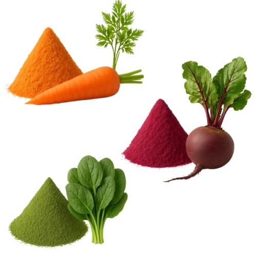 Myla Organics Kids Nutrition Combo Powder- (Carrot + Beetroot + Palak Spinach)- 3x100g – 300gram