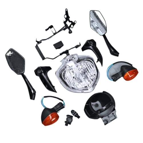 ONETREND Faro Motocicleta Para FZ6N FZ-6N FZ6S FZ-6S 2004-2006 2005 Soporte Espejo Motocicleta Velocímetro Conjunto Faros Delanteros Conjunto Luz Headlight Moto