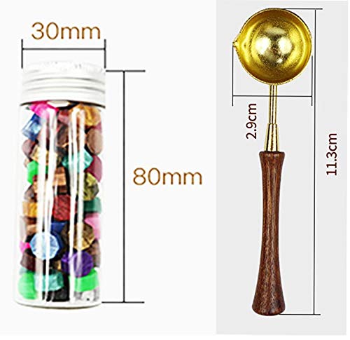 YGHM Peacock Opening Wax Seal Stamp Elegangt Natural Rosewood Handle Sealing Wax Stamp Kit Gift Wine Package Wedding Invitations Card Envelope Letters Seal Stamp