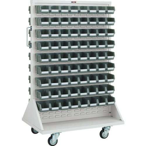 Amazon | TRUSCO パネルコンテナラック 910X600XH1420 両面式車輪付 小