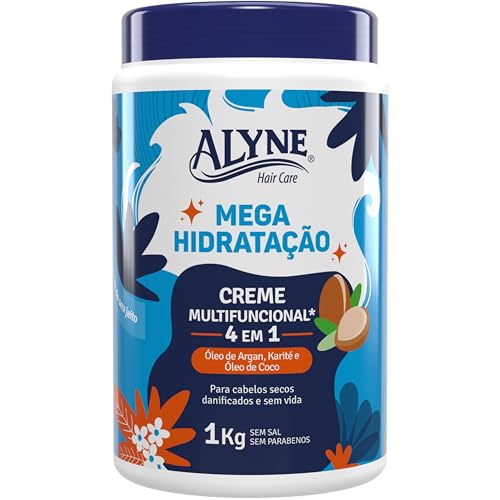 Alyne, Creme Multifuncional, Mega Hidratação, 1 kg, Azul