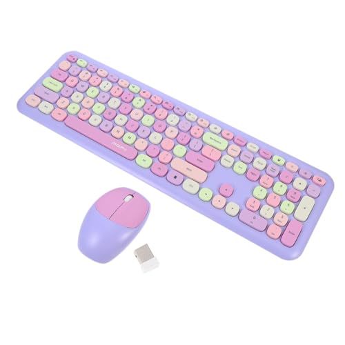 Teclado y ratón inalámbricos compatibles con sistemas operativos de PC y laptop