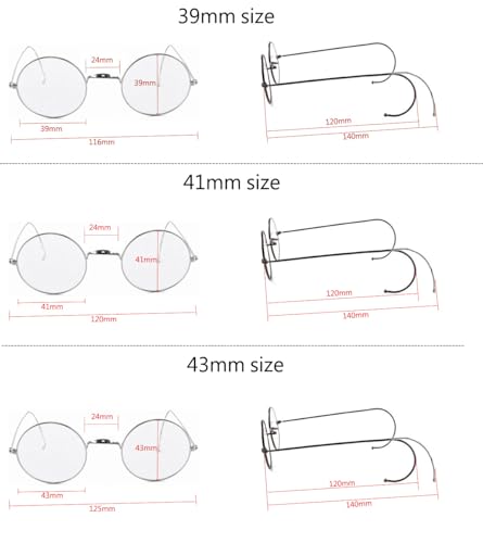 Image of Agstum Blue Light Blocking Reading Glasses, Small Round Wire Rim Readers for Computer Use Anti-Glare Cut UV400